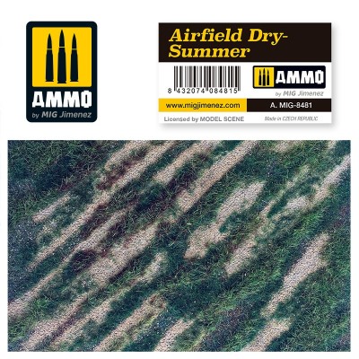 AIRFIELD MAT - DRY-SUMMER ( 24.50X24.50 CM ) - AMMO MIG 8481
